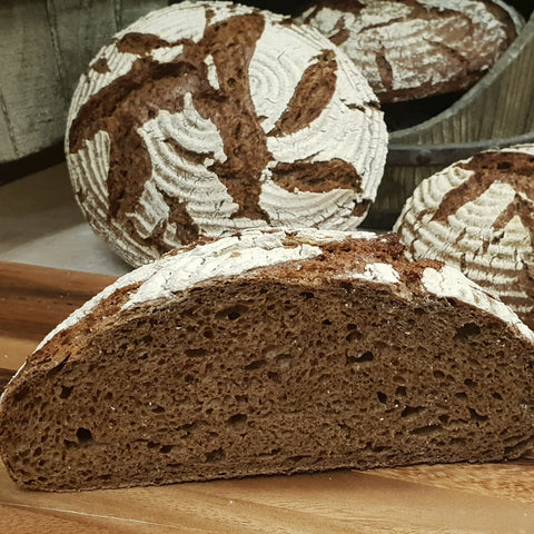 Dinkel-Roggenbrot ohne Hefe 500G